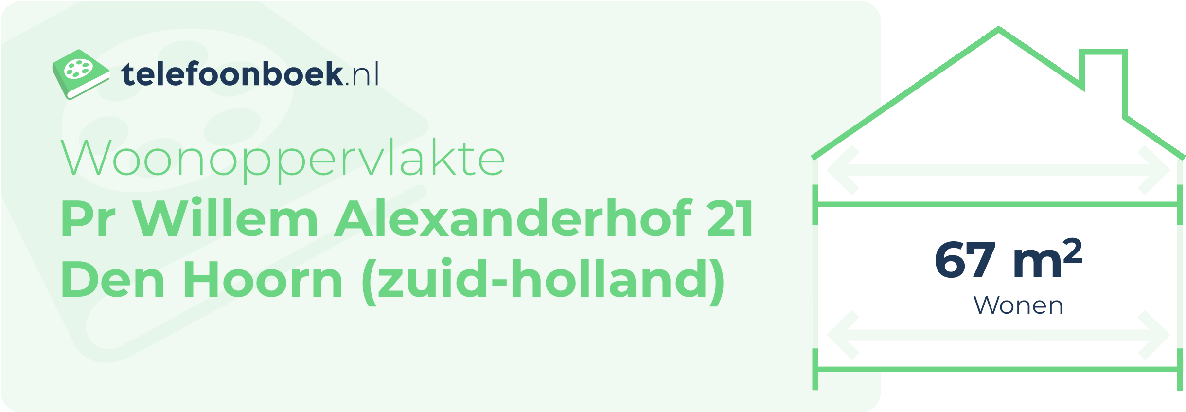 Woonoppervlakte Pr Willem Alexanderhof 21 Den Hoorn (Zuid-Holland)