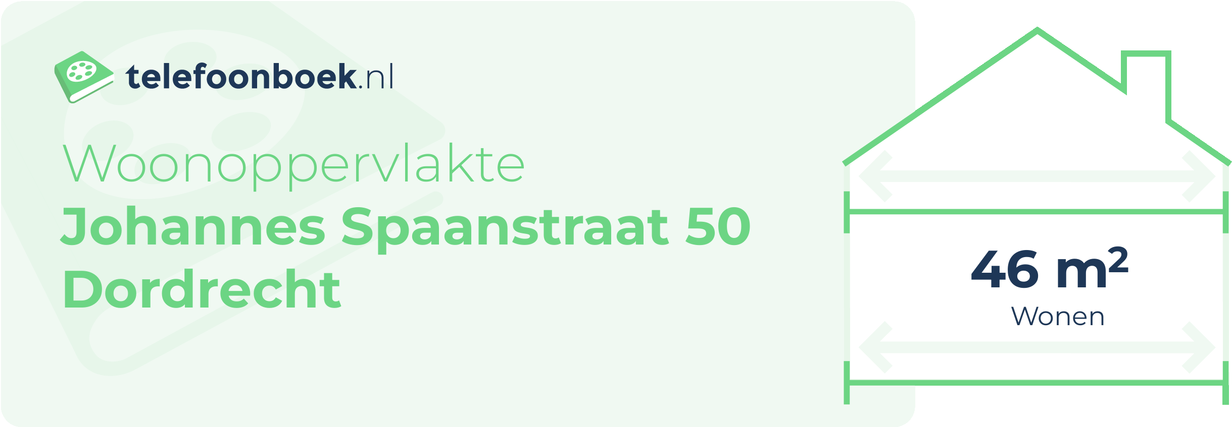 Woonoppervlakte Johannes Spaanstraat 50 Dordrecht