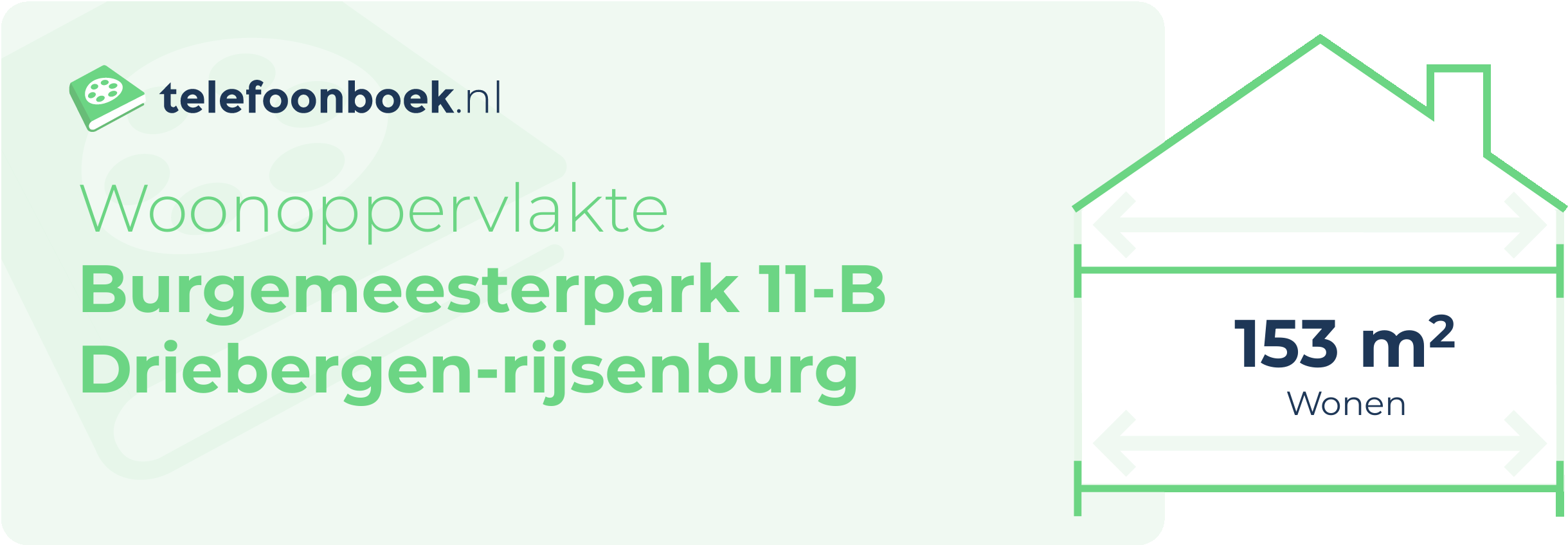 Woonoppervlakte Burgemeesterpark 11-B Driebergen-Rijsenburg