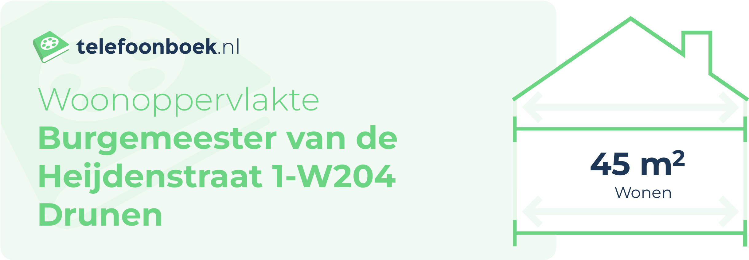 Woonoppervlakte Burgemeester Van De Heijdenstraat 1-W204 Drunen