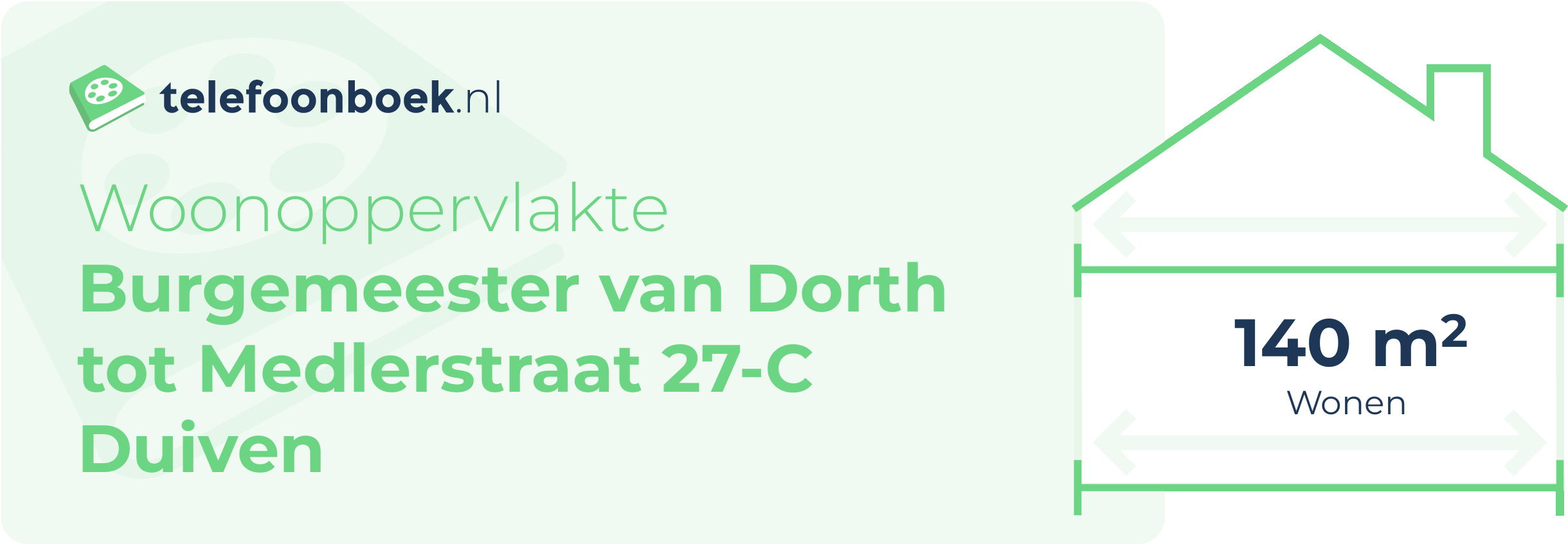 Woonoppervlakte Burgemeester Van Dorth Tot Medlerstraat 27-C Duiven