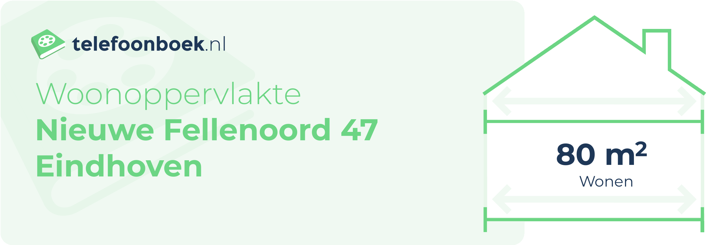 Woonoppervlakte Nieuwe Fellenoord 47 Eindhoven