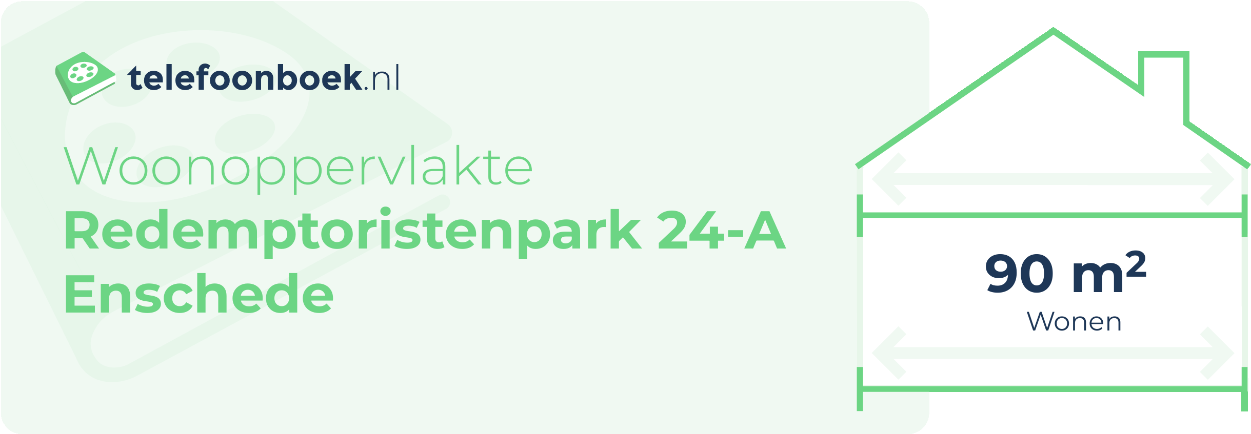 Woonoppervlakte Redemptoristenpark 24-A Enschede