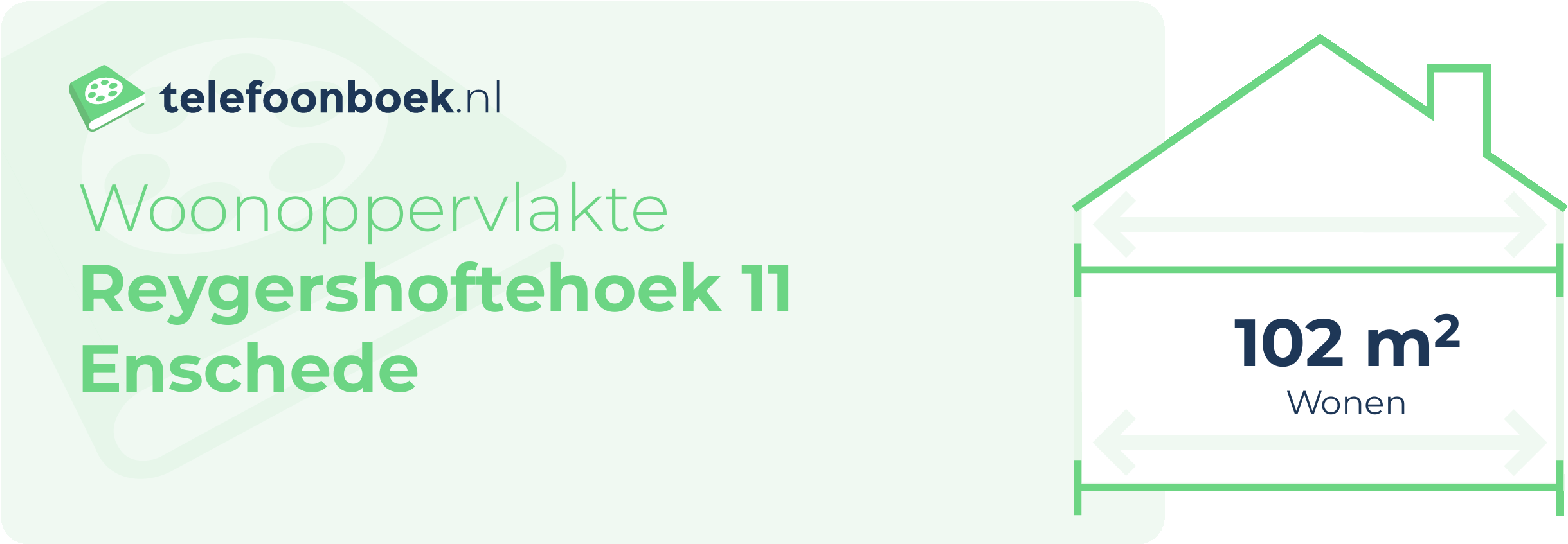 Woonoppervlakte Reygershoftehoek 11 Enschede