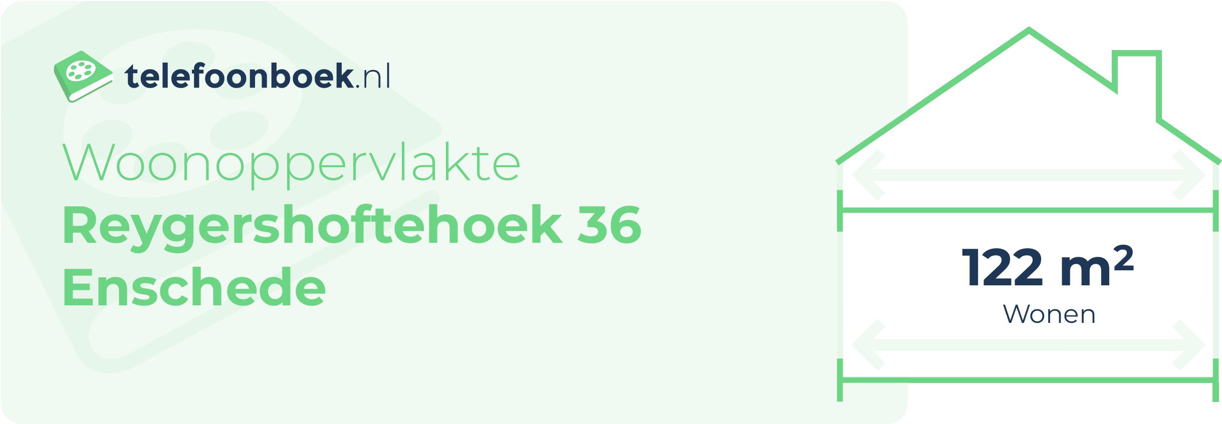 Woonoppervlakte Reygershoftehoek 36 Enschede