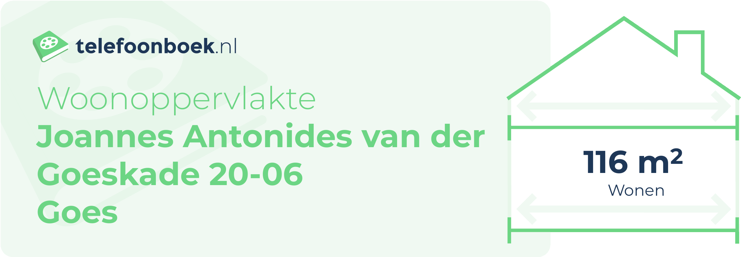Woonoppervlakte Joannes Antonides Van Der Goeskade 20-06 Goes