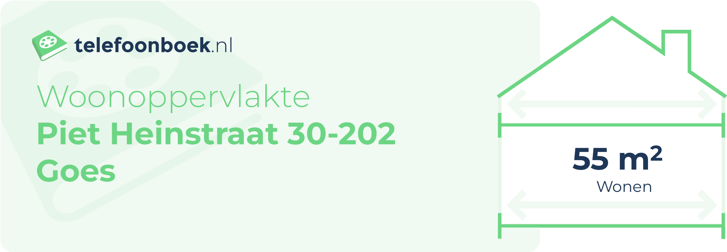 Woonoppervlakte Piet Heinstraat 30-202 Goes