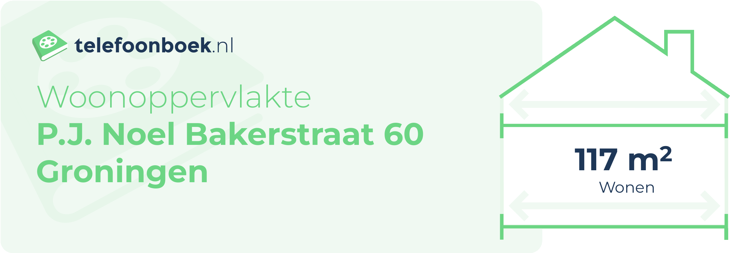 Woonoppervlakte P.J. Noel Bakerstraat 60 Groningen