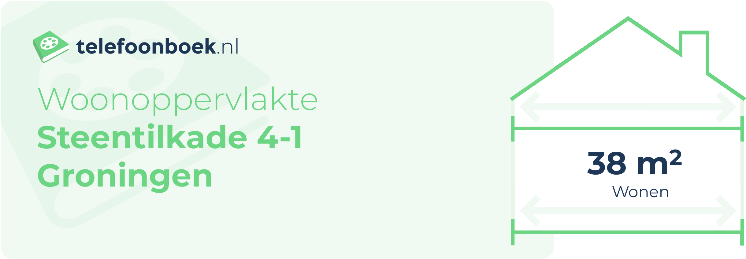 Woonoppervlakte Steentilkade 4-1 Groningen