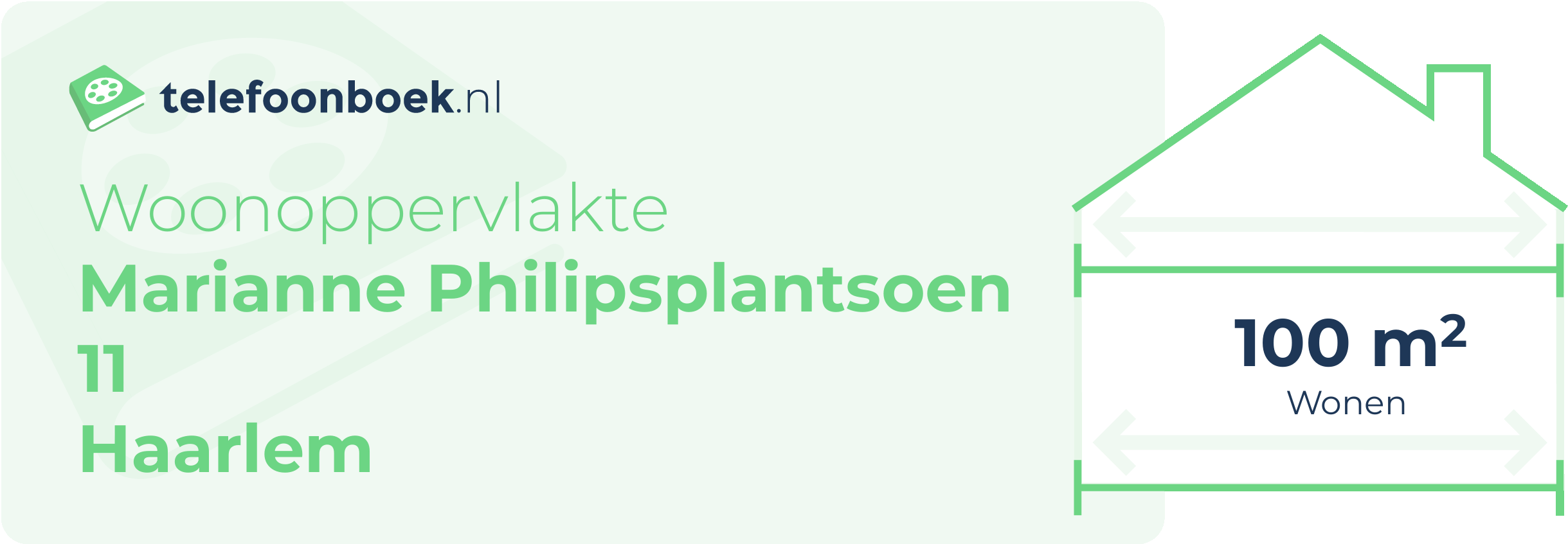 Woonoppervlakte Marianne Philipsplantsoen 11 Haarlem