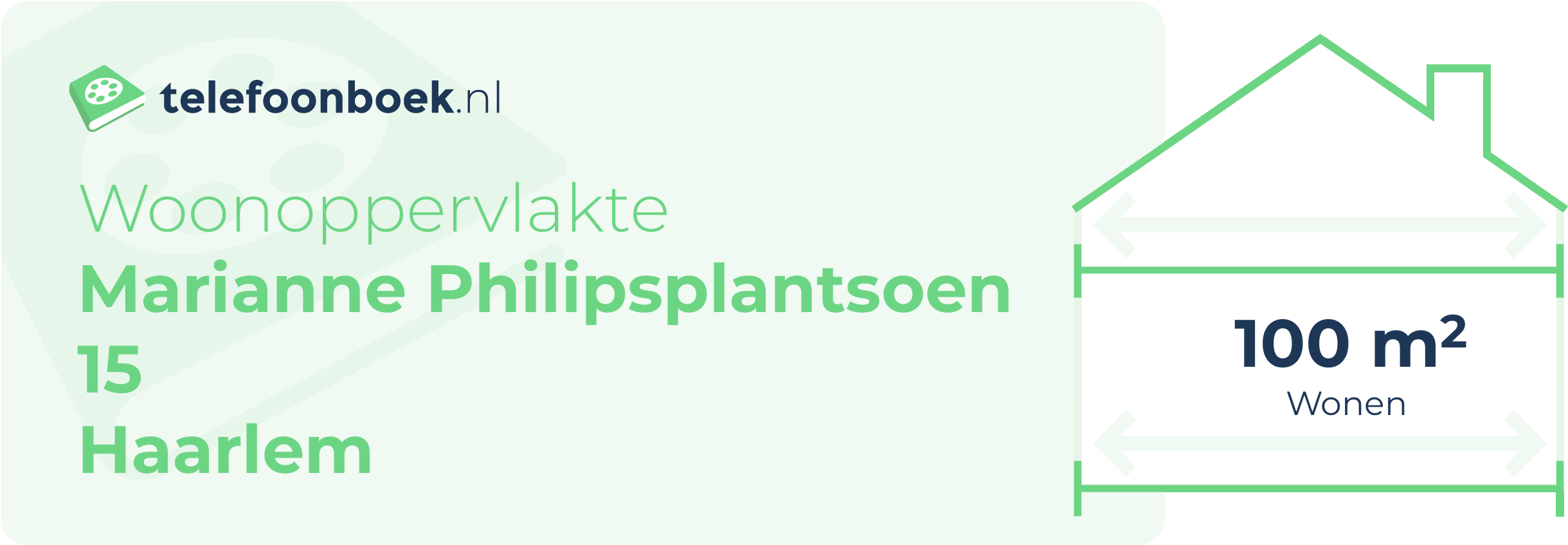 Woonoppervlakte Marianne Philipsplantsoen 15 Haarlem