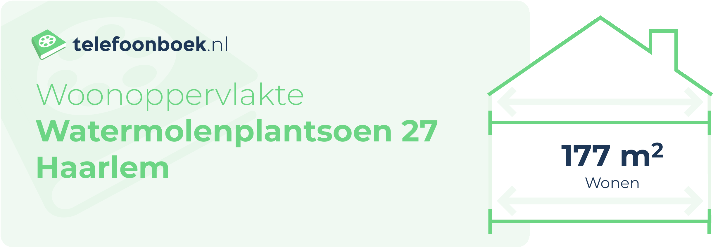 Woonoppervlakte Watermolenplantsoen 27 Haarlem