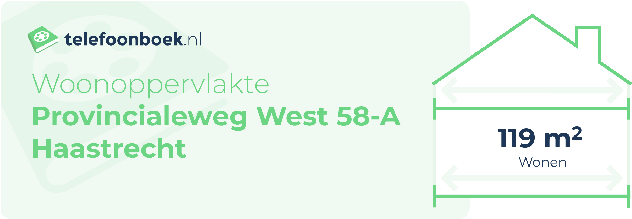 Woonoppervlakte Provincialeweg West 58-A Haastrecht