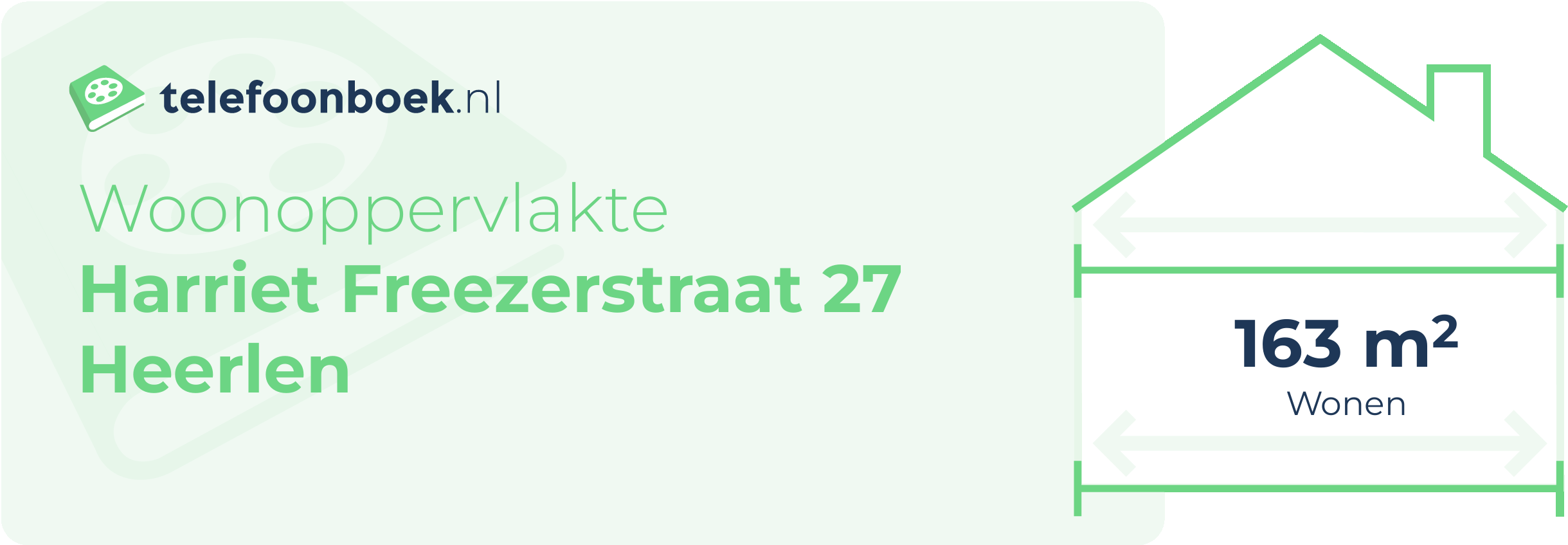 Woonoppervlakte Harriet Freezerstraat 27 Heerlen