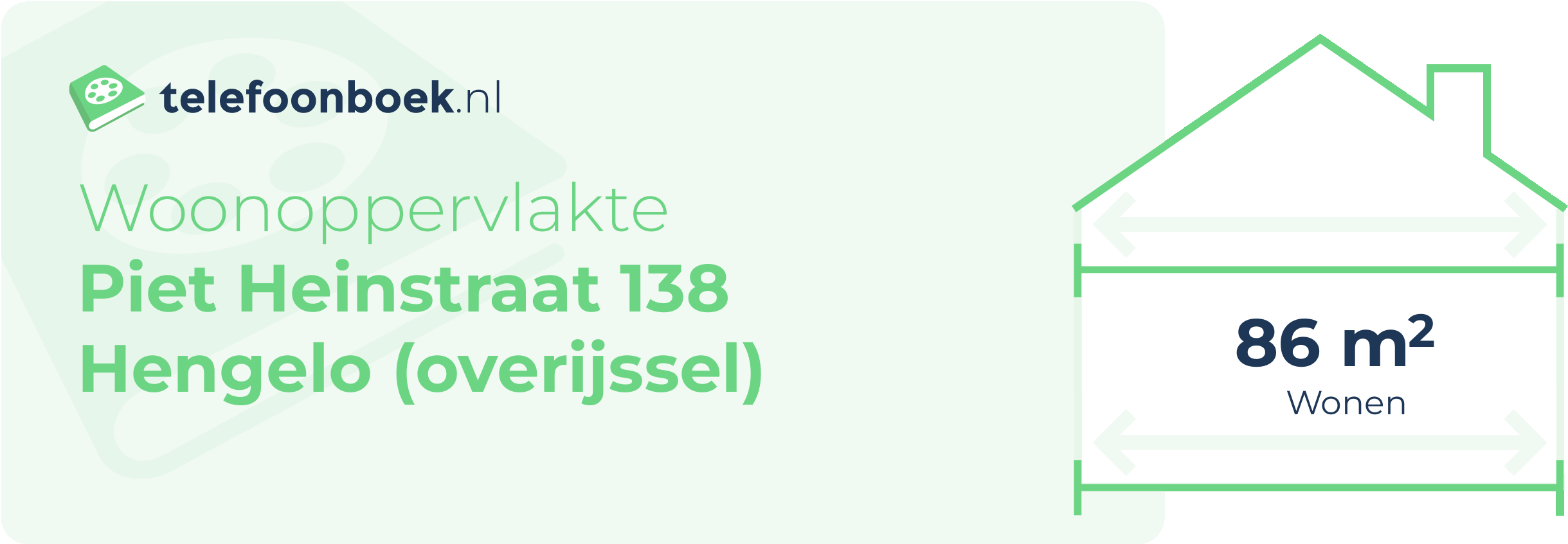 Woonoppervlakte Piet Heinstraat 138 Hengelo (Overijssel)