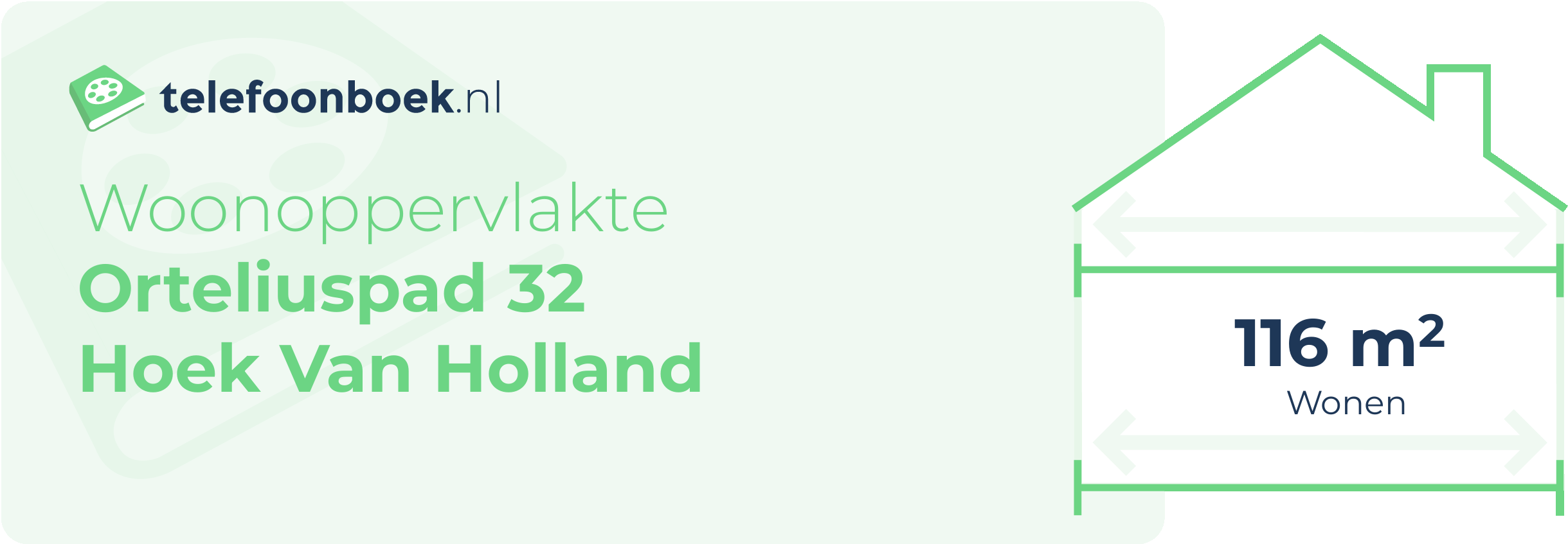 Woonoppervlakte Orteliuspad 32 Hoek Van Holland