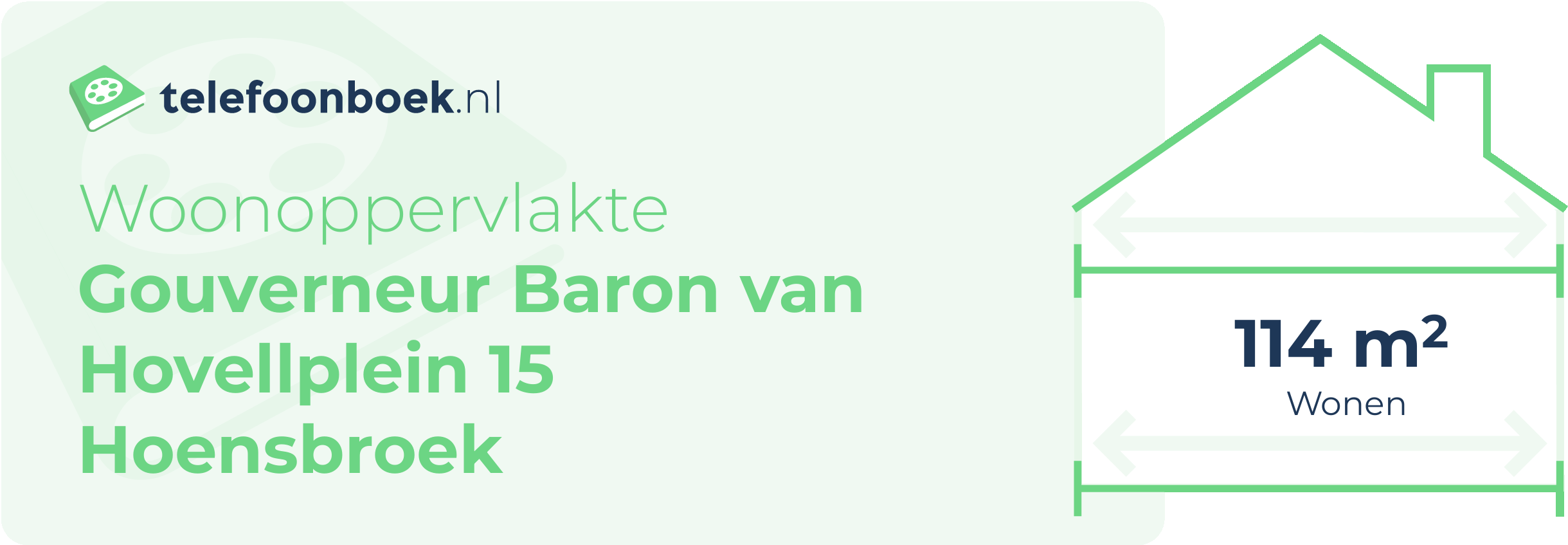Woonoppervlakte Gouverneur Baron Van Hovellplein 15 Hoensbroek