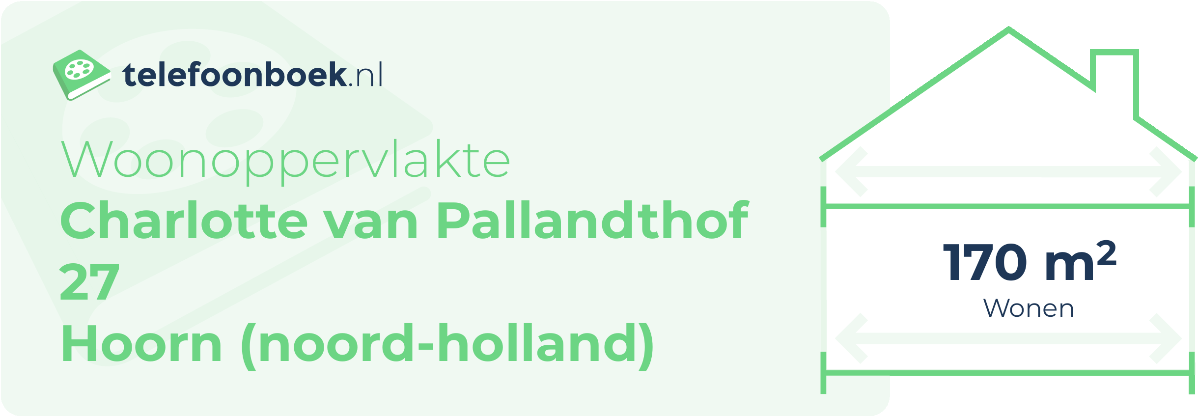 Woonoppervlakte Charlotte Van Pallandthof 27 Hoorn (Noord-Holland)