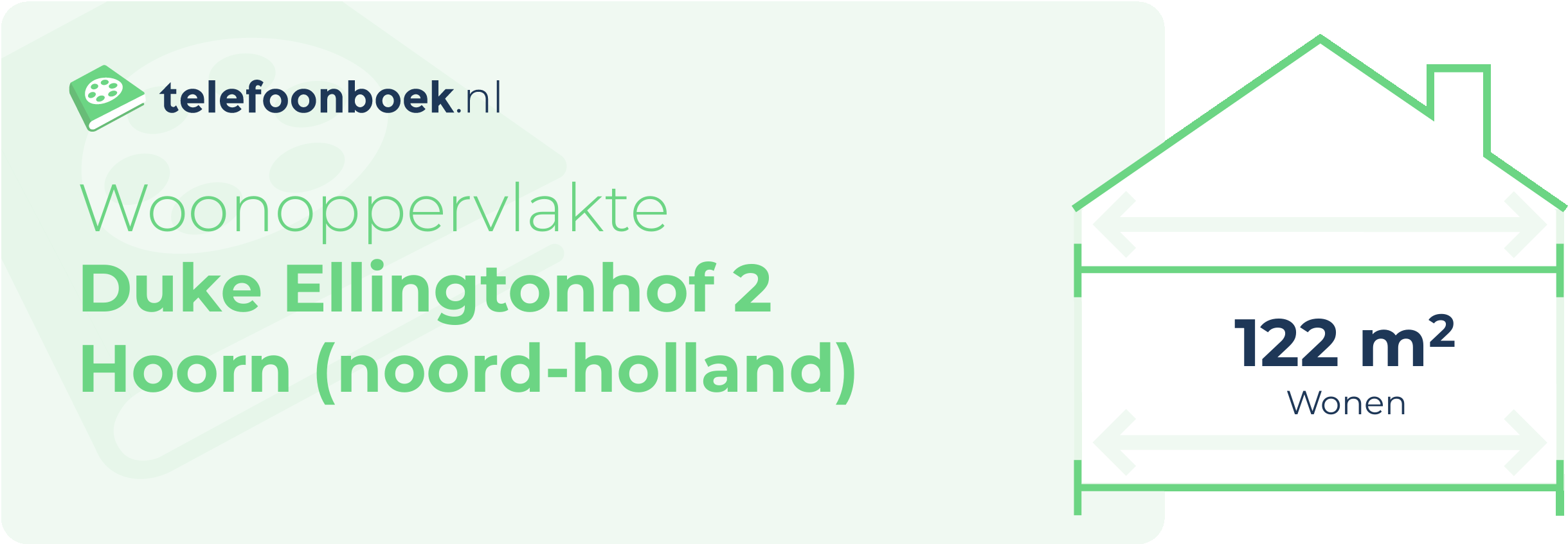 Woonoppervlakte Duke Ellingtonhof 2 Hoorn (Noord-Holland)