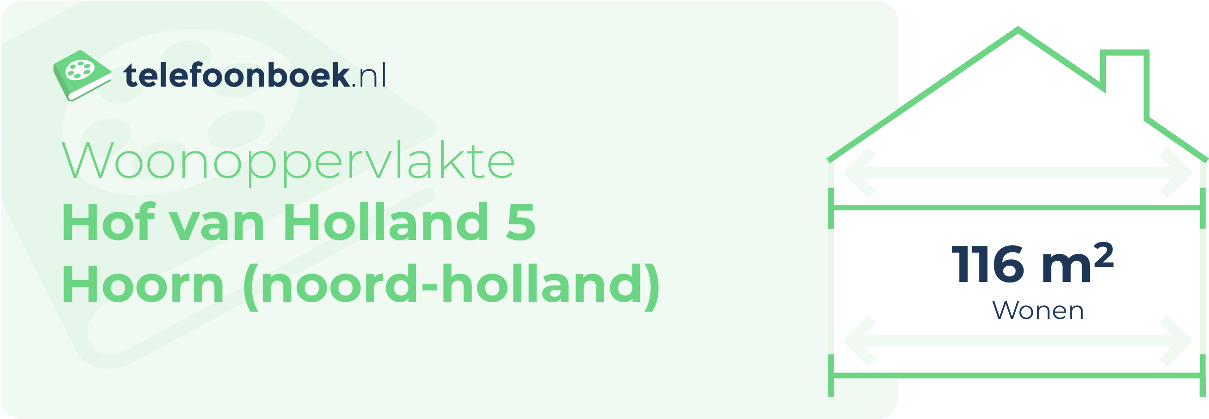 Woonoppervlakte Hof Van Holland 5 Hoorn (Noord-Holland)