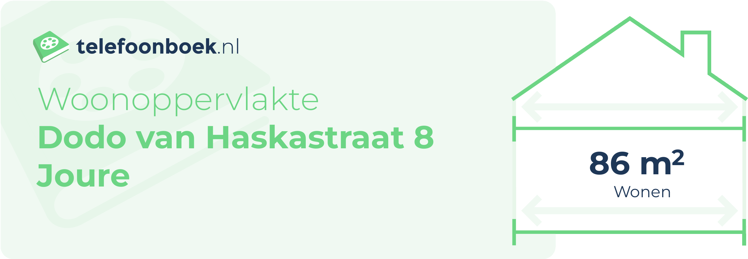 Woonoppervlakte Dodo Van Haskastraat 8 Joure