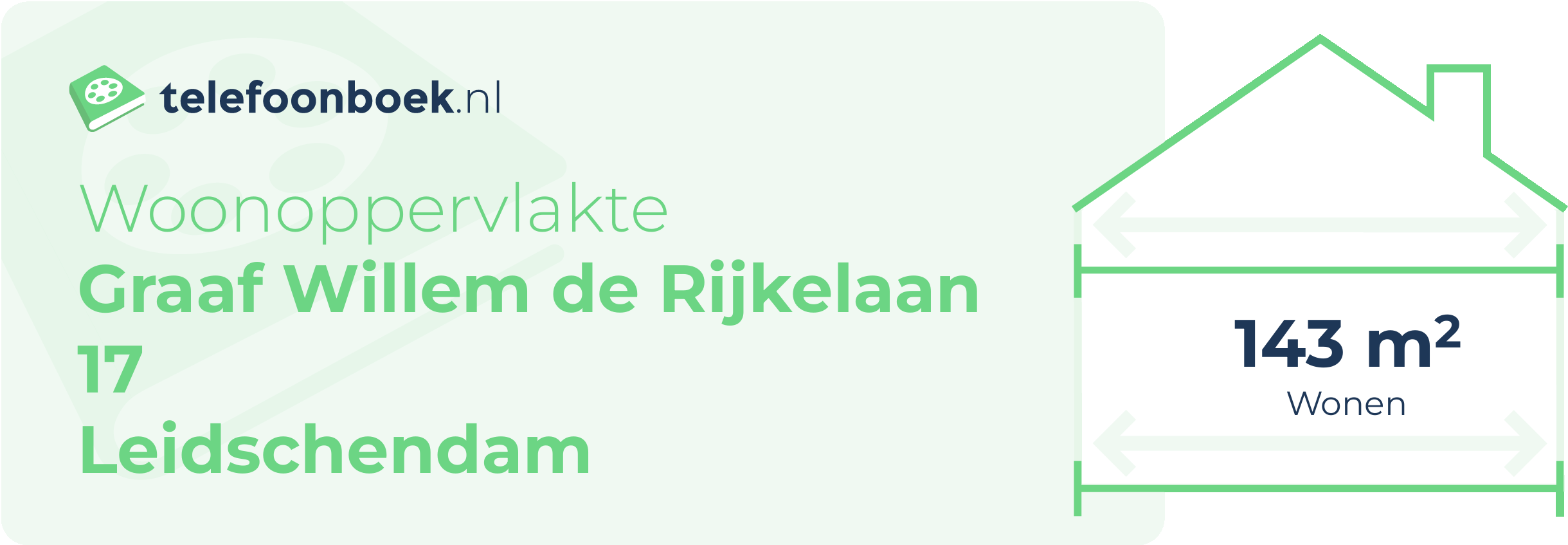 Woonoppervlakte Graaf Willem De Rijkelaan 17 Leidschendam