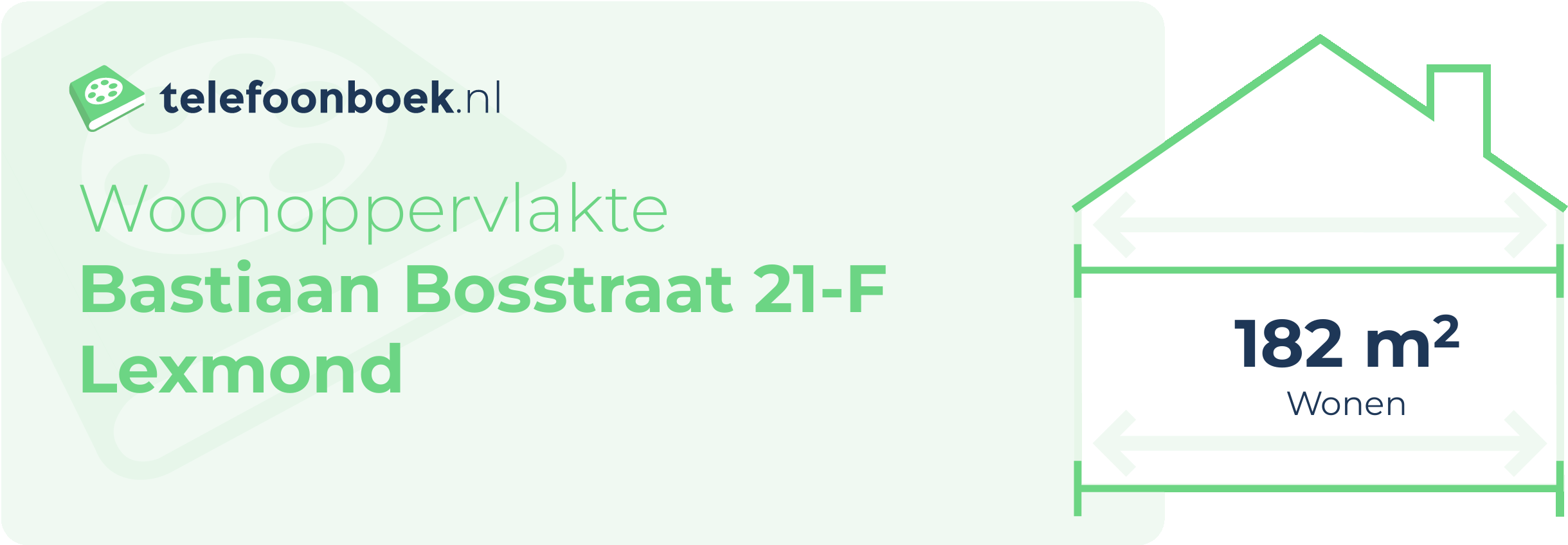 Woonoppervlakte Bastiaan Bosstraat 21-F Lexmond