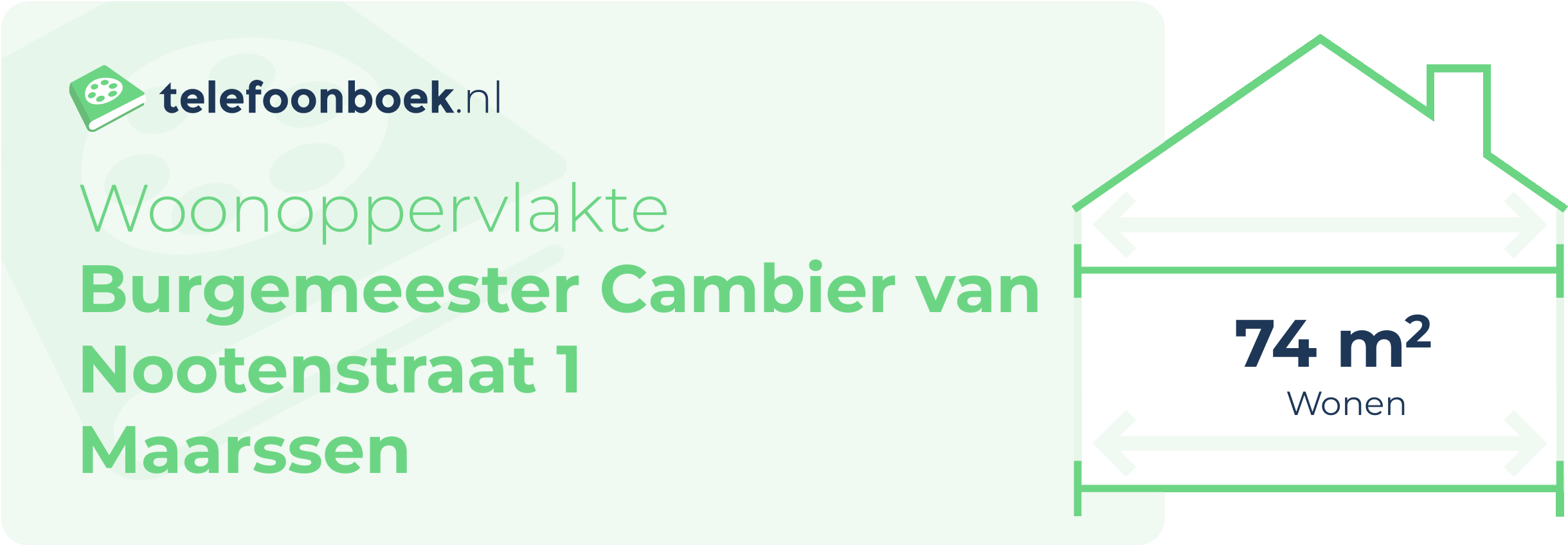 Woonoppervlakte Burgemeester Cambier Van Nootenstraat 1 Maarssen