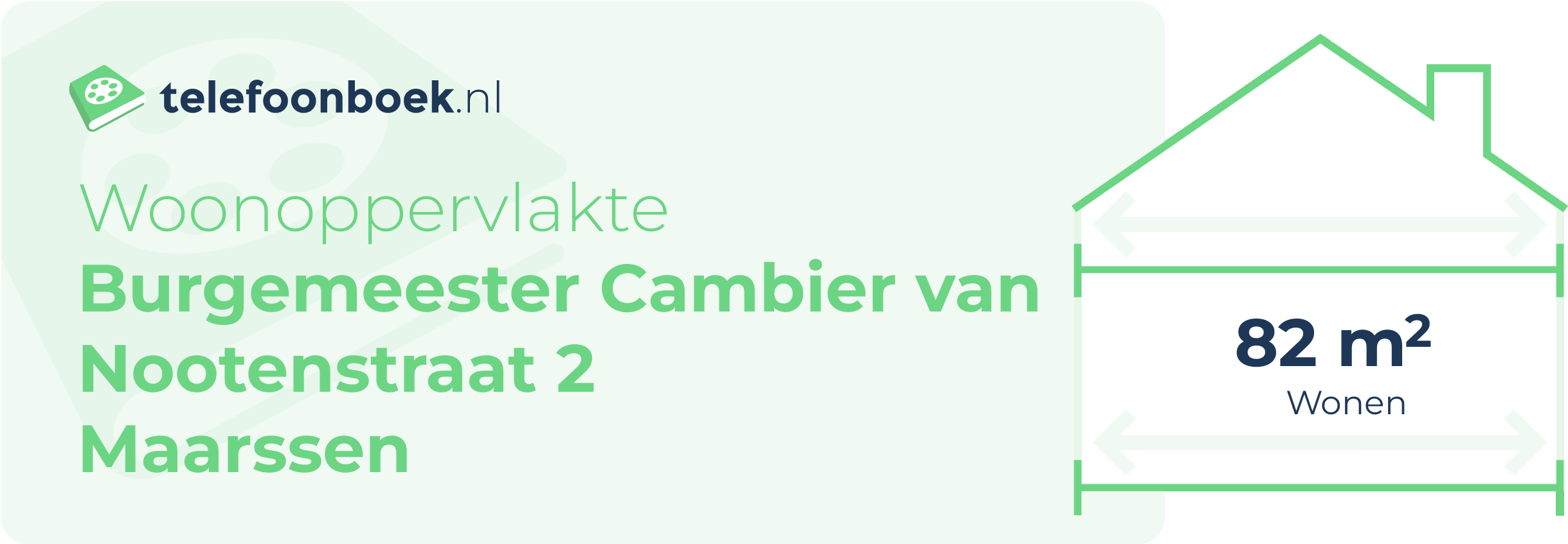 Woonoppervlakte Burgemeester Cambier Van Nootenstraat 2 Maarssen
