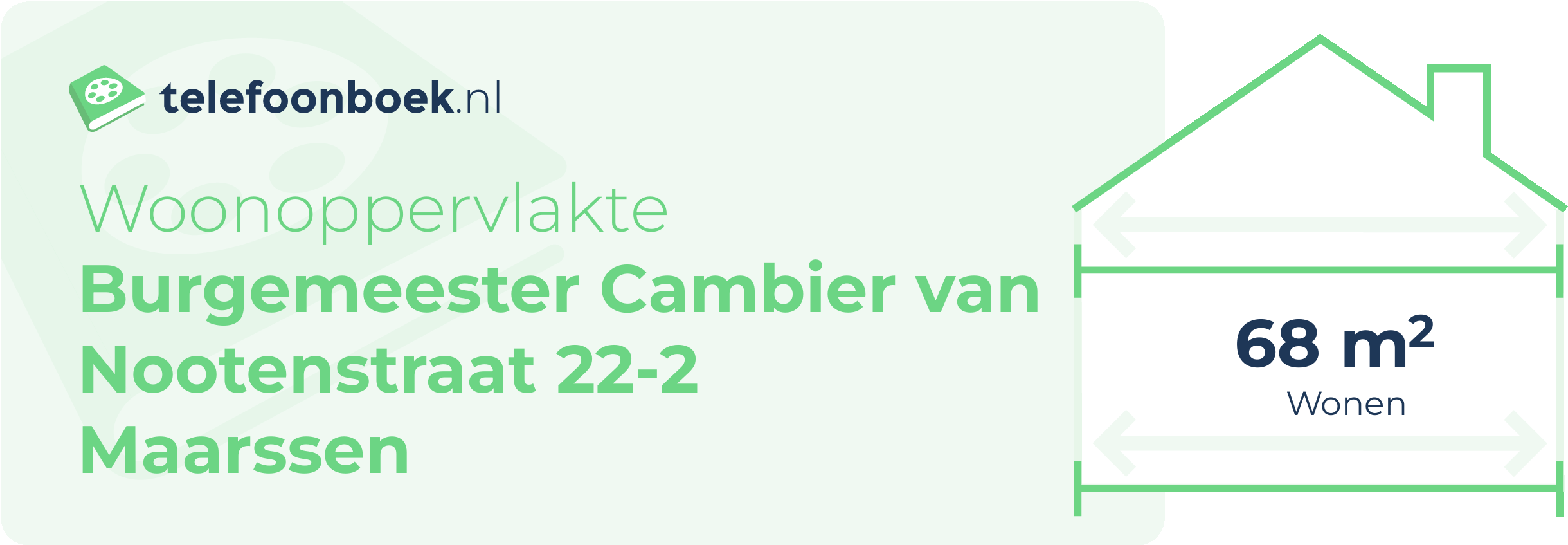 Woonoppervlakte Burgemeester Cambier Van Nootenstraat 22-2 Maarssen