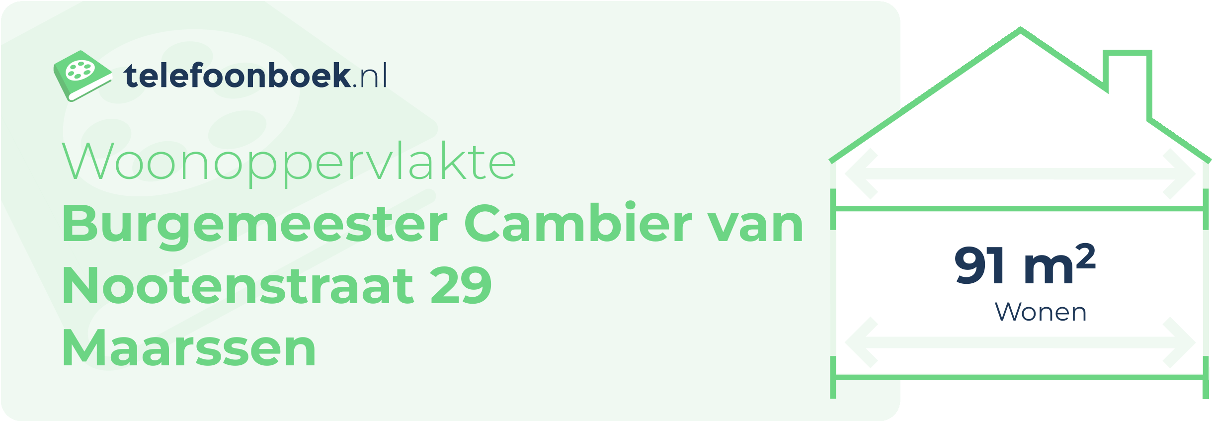 Woonoppervlakte Burgemeester Cambier Van Nootenstraat 29 Maarssen