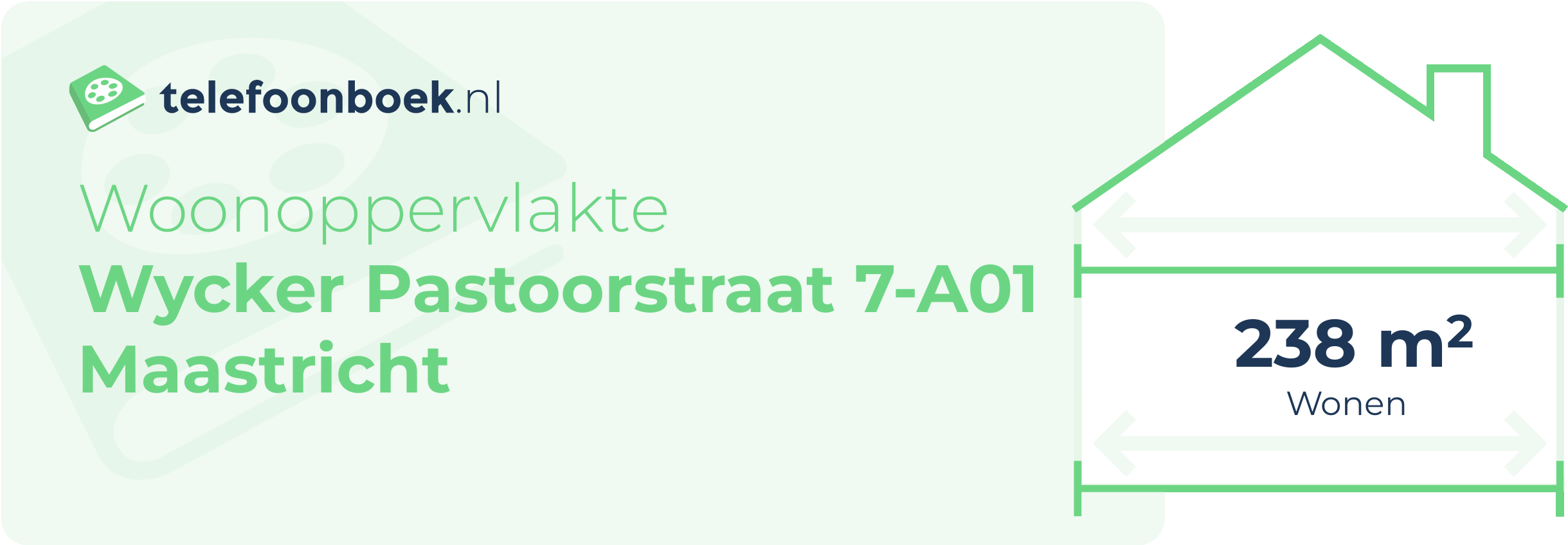 Woonoppervlakte Wycker Pastoorstraat 7-A01 Maastricht