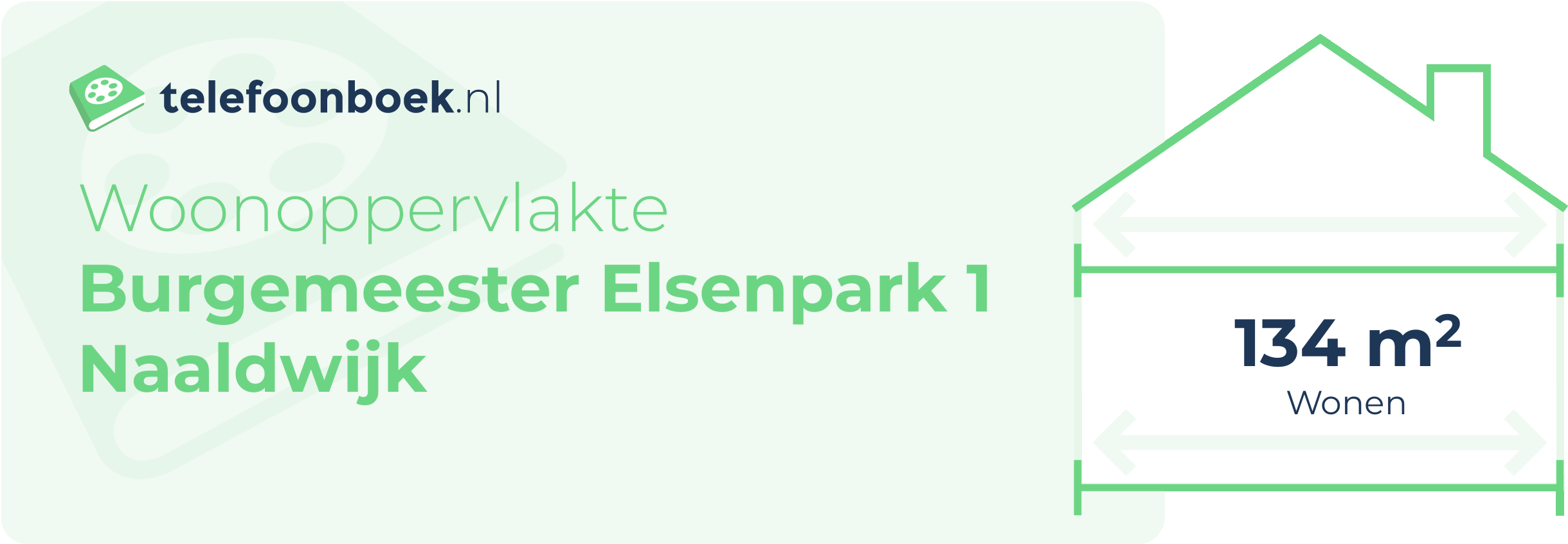 Woonoppervlakte Burgemeester Elsenpark 1 Naaldwijk