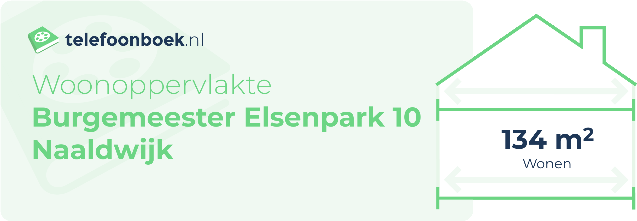 Woonoppervlakte Burgemeester Elsenpark 10 Naaldwijk