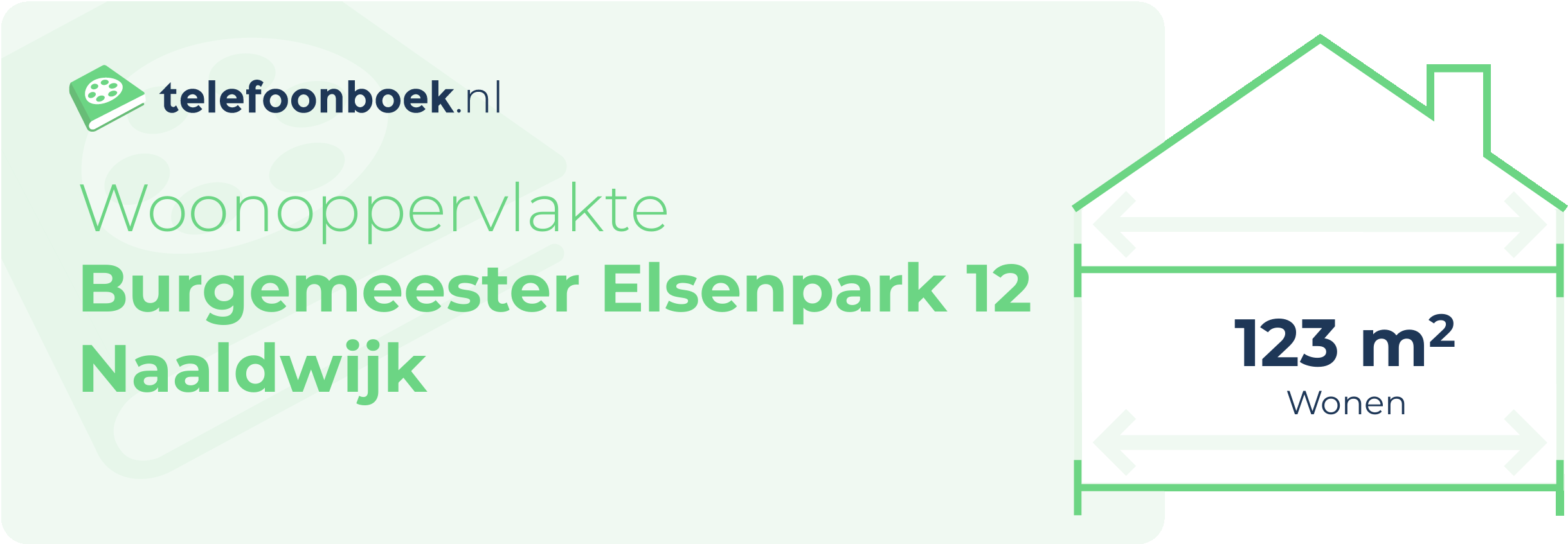 Woonoppervlakte Burgemeester Elsenpark 12 Naaldwijk