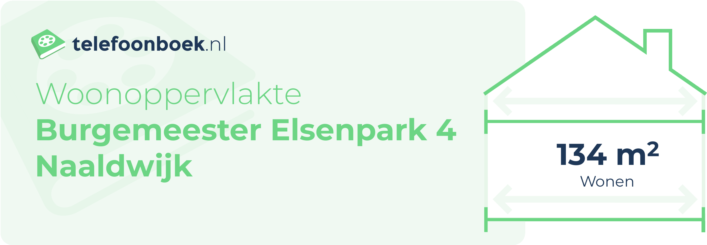 Woonoppervlakte Burgemeester Elsenpark 4 Naaldwijk