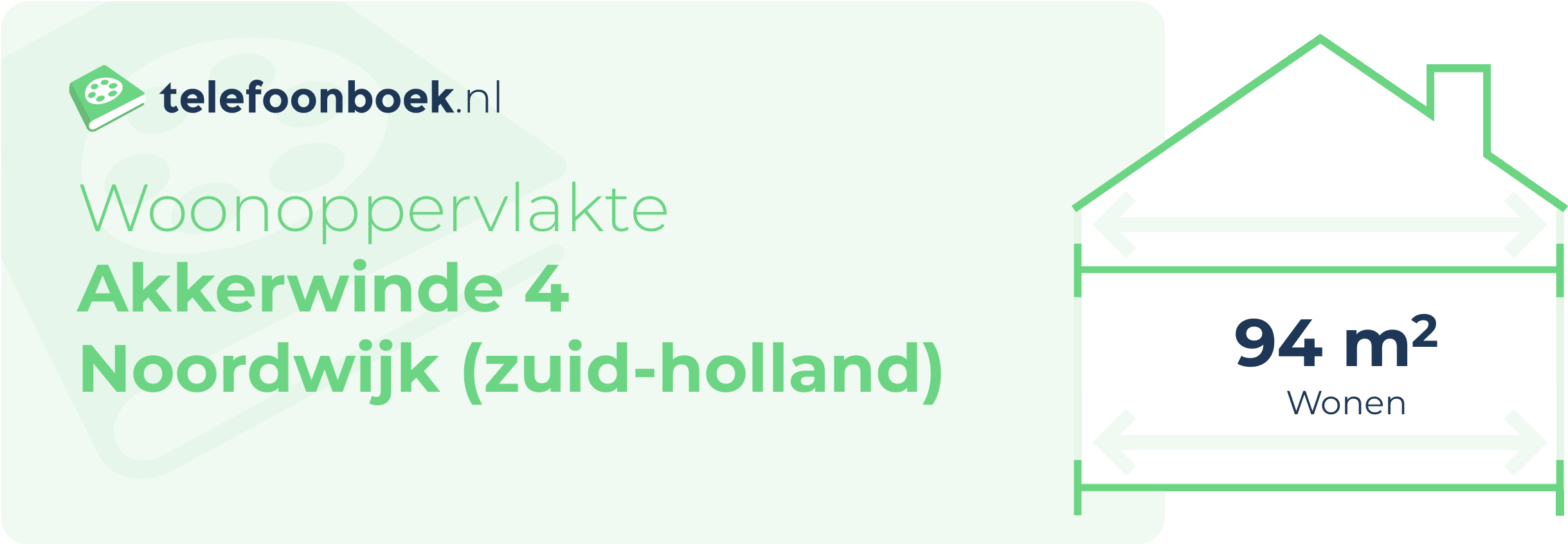 Woonoppervlakte Akkerwinde 4 Noordwijk (Zuid-Holland)