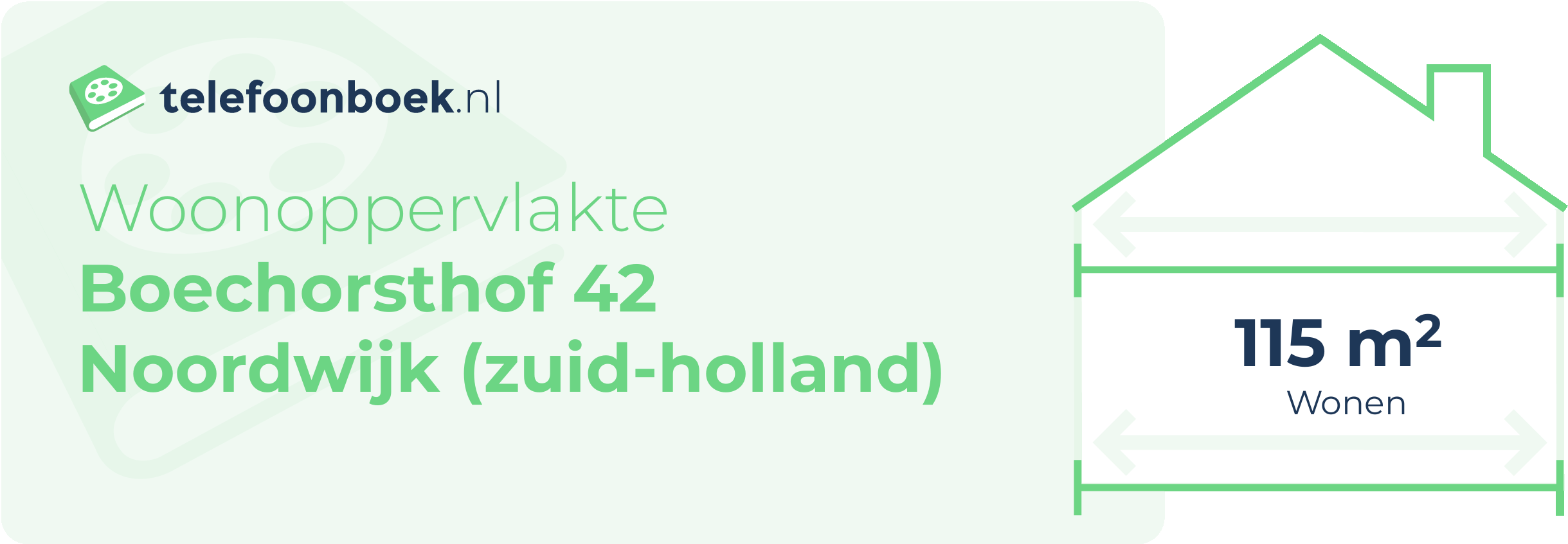 Woonoppervlakte Boechorsthof 42 Noordwijk (Zuid-Holland)