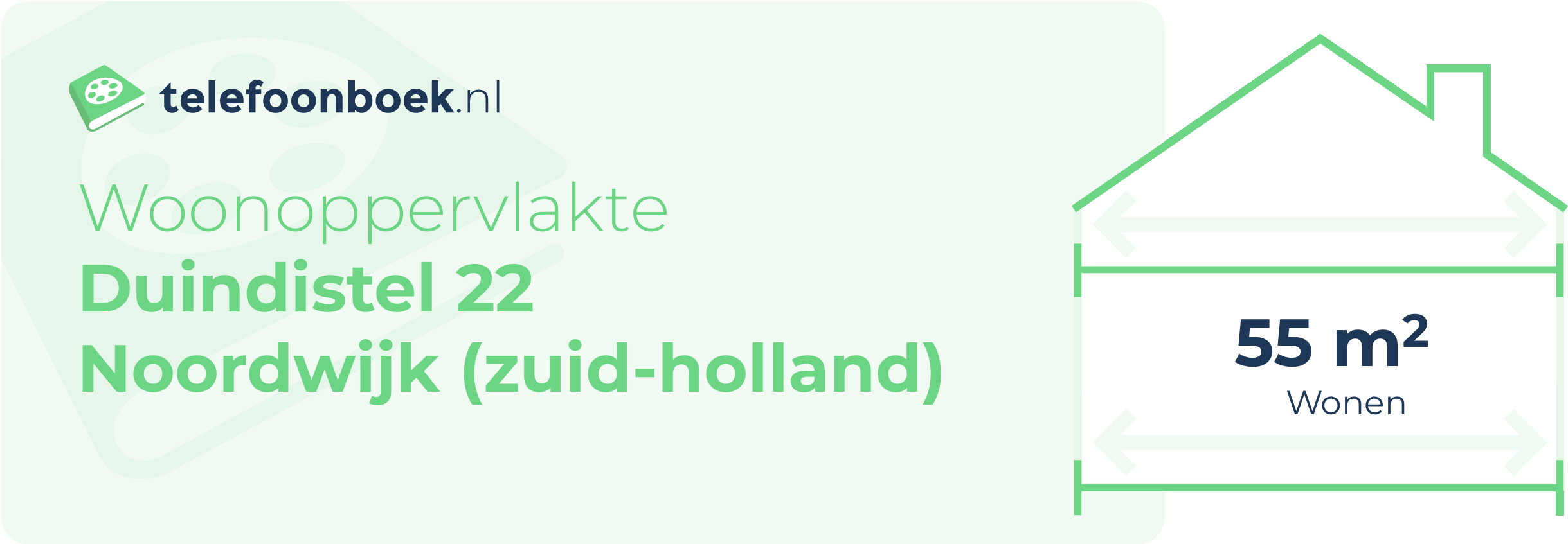 Woonoppervlakte Duindistel 22 Noordwijk (Zuid-Holland)