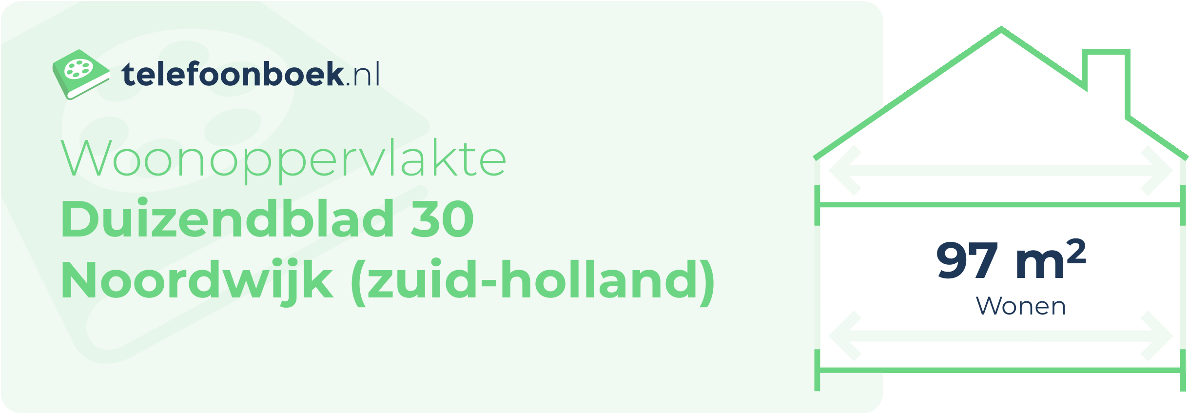 Woonoppervlakte Duizendblad 30 Noordwijk (Zuid-Holland)