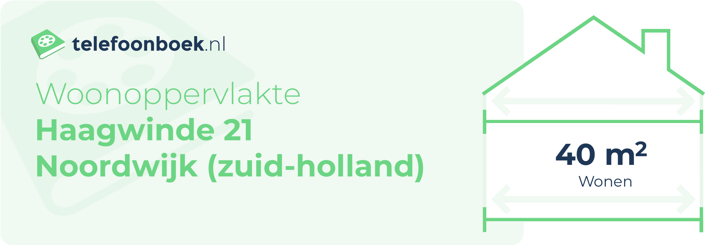 Woonoppervlakte Haagwinde 21 Noordwijk (Zuid-Holland)