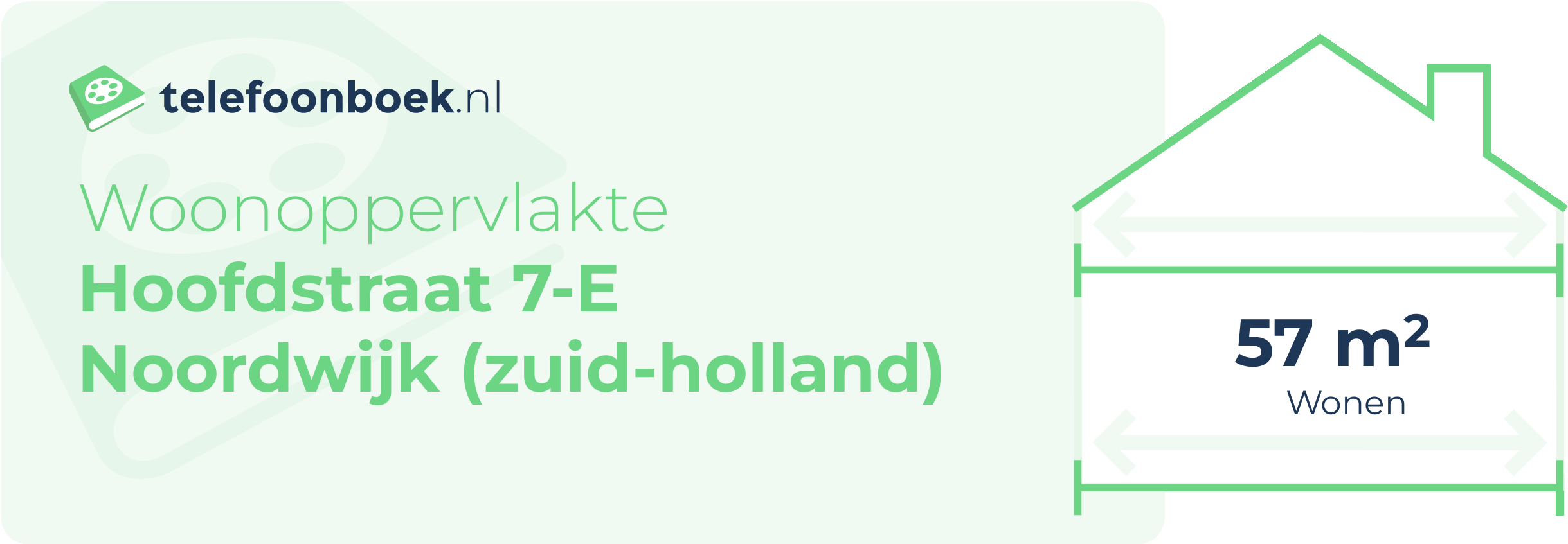 Woonoppervlakte Hoofdstraat 7-E Noordwijk (Zuid-Holland)