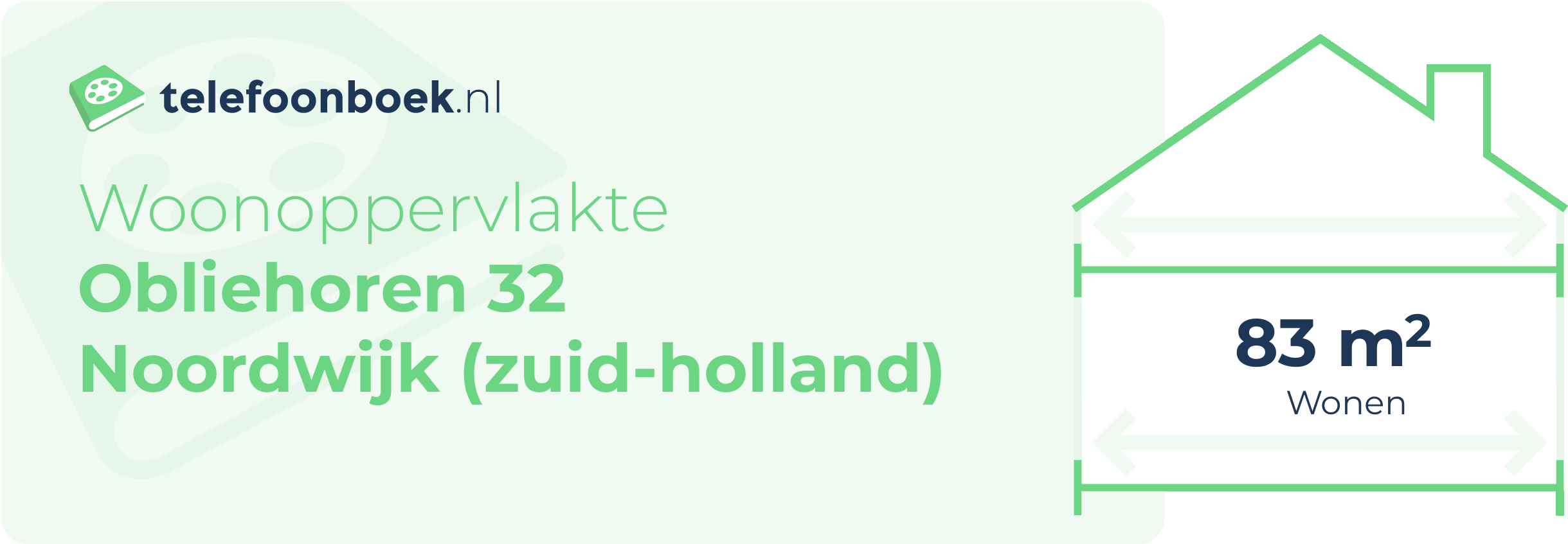 Woonoppervlakte Obliehoren 32 Noordwijk (Zuid-Holland)