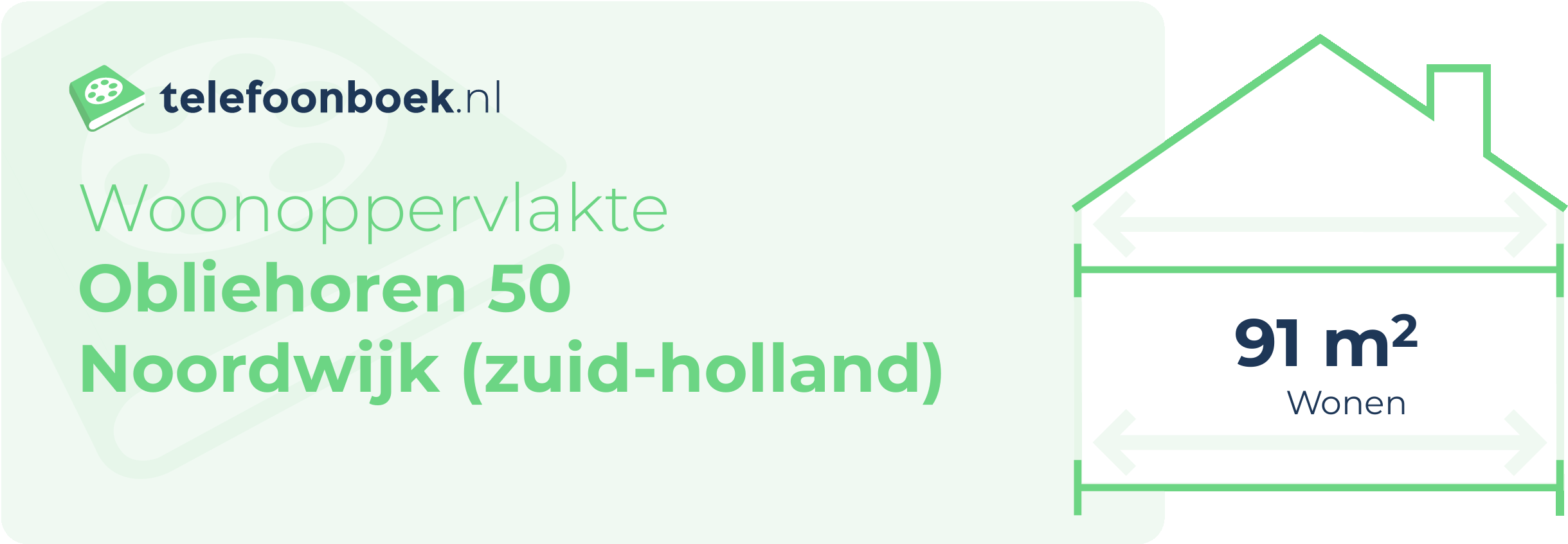 Woonoppervlakte Obliehoren 50 Noordwijk (Zuid-Holland)