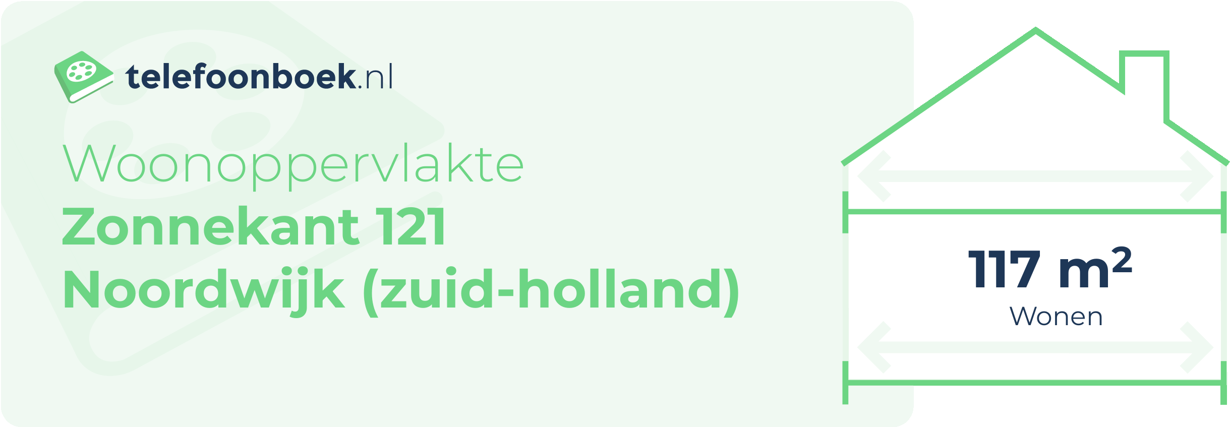 Woonoppervlakte Zonnekant 121 Noordwijk (Zuid-Holland)