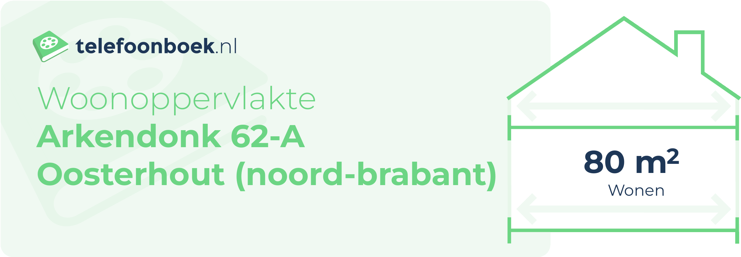 Woonoppervlakte Arkendonk 62-A Oosterhout (Noord-Brabant)
