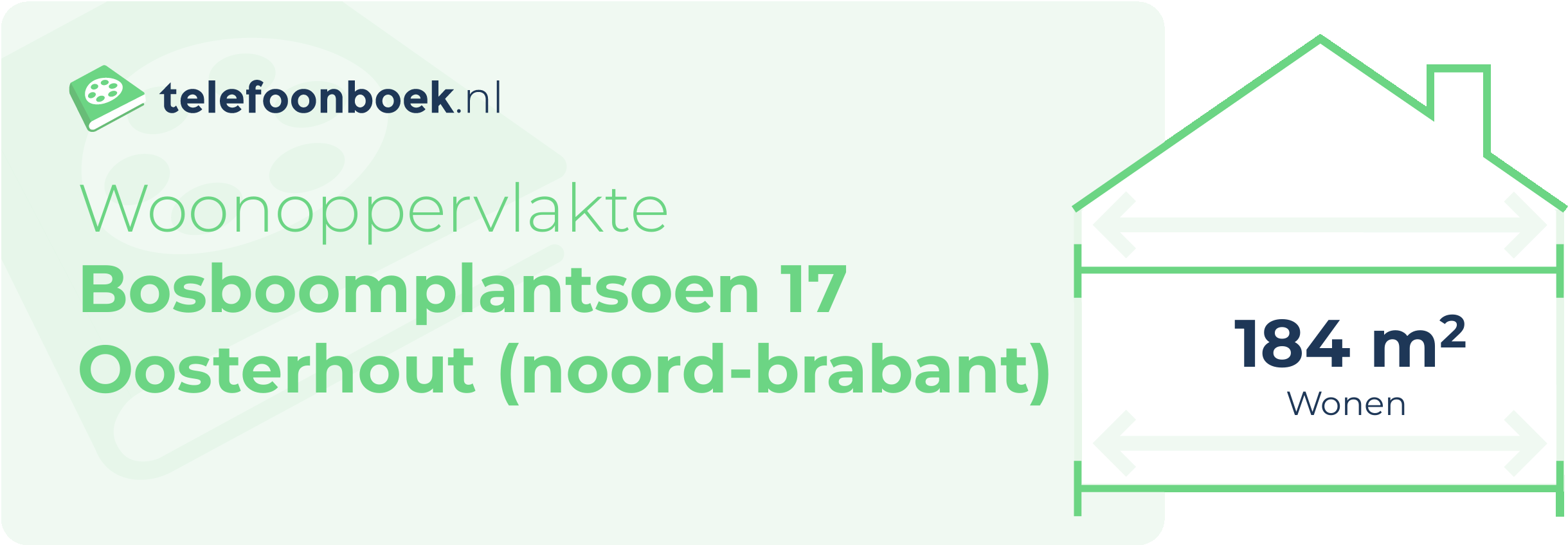 Woonoppervlakte Bosboomplantsoen 17 Oosterhout (Noord-Brabant)