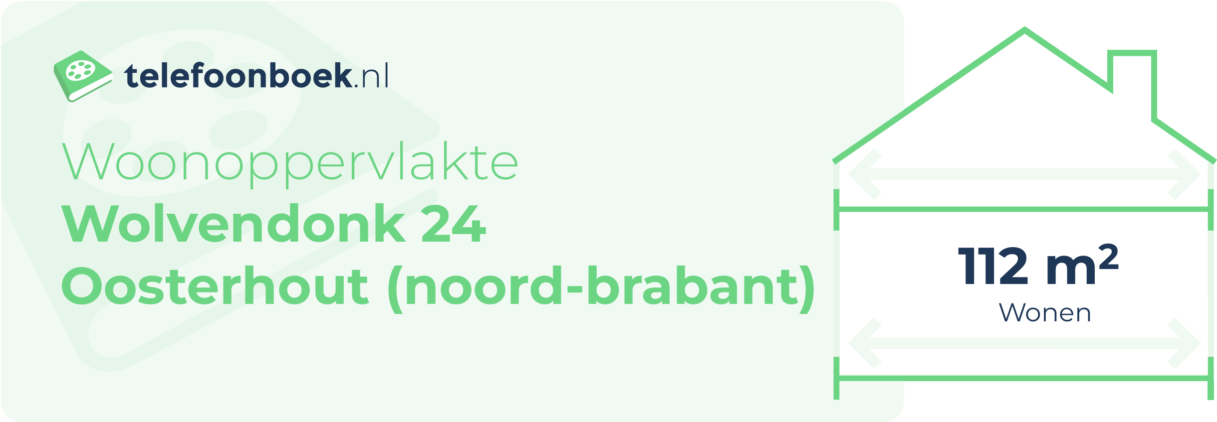 Woonoppervlakte Wolvendonk 24 Oosterhout (Noord-Brabant)