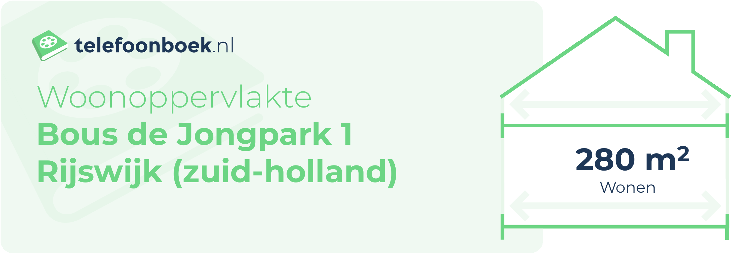 Woonoppervlakte Bous De Jongpark 1 Rijswijk (Zuid-Holland)