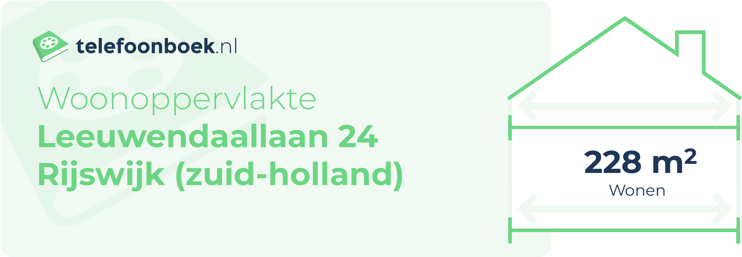 Woonoppervlakte Leeuwendaallaan 24 Rijswijk (Zuid-Holland)